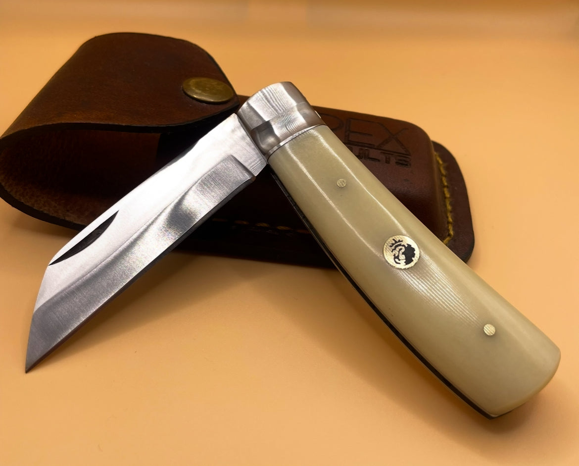 POACHER KNIFE - SINGLE BLADE (CAMEL BONE)